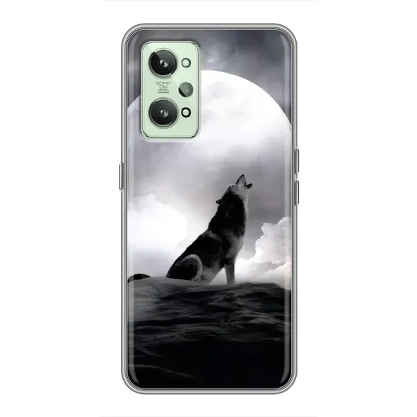 Чехол с рисунком «Волк и луна» для Realme GT2 Чехол с рисунком «Волк и луна» для Realme GT2