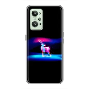 Силіконовий бампер з картинкою звірів для Realme GT2 (Яскравий олень)