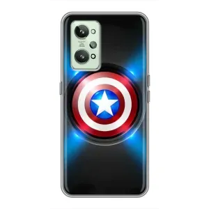 Чохол с Щітом Капітана Америки на Realme GT2 (Яскраий Щит Капітана)