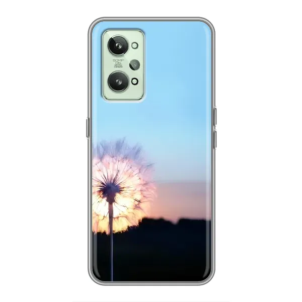 Чехол с рисунком «Закат с одуванчиком» для Realme GT2 Чехол с рисунком «Закат с одуванчиком» для Realme GT2