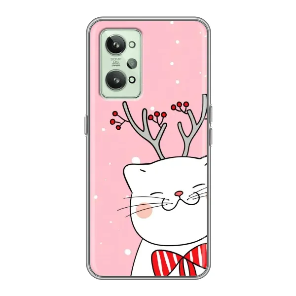 Чехол с рисунком «Зимний кот» для Realme GT2 Чехол с рисунком «Зимний кот» для Realme GT2