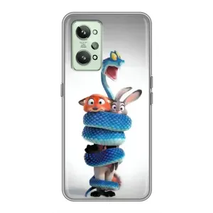 Силиконовый чехол с принтом Зоотрополіс для Realme GT2 (Змея Зоо)