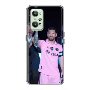 Чехлы Лео Месси в Майами на Realme GT2 (Золотой мяч Месси)