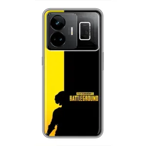 Чехол (TPU) с картинкой "Лого Пабг" на Реалми ДжиТи 3 (Battlegrounds)