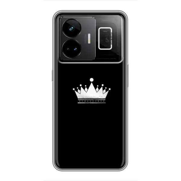 Чехол с рисунком «Белая корона» для Realme GT3 Чехол с рисунком «Белая корона» для Realme GT3
