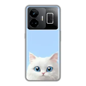 Чехол на тематику: Коты для Realme GT3 (Белый кот)