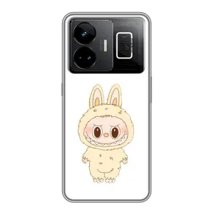 Чохол з принтом Лабубу для Realme GT3 (Бежевий Лабубу)