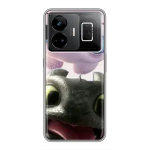 Чехол дракон Беззубик для Realme GT3 (Беззубик и Дневная Злость)