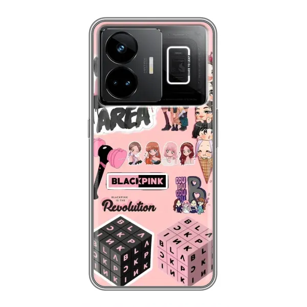 Чехол с рисунком «BLACK PINK коллаж» для Realme GT3 Чехол с рисунком «BLACK PINK коллаж» для Realme GT3