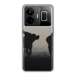 Чехлы на военную тематику для Realme GT3 (Бой солдат)