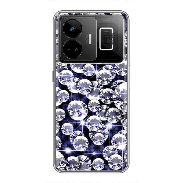 Чехол с рисунком «Бриллианты» для Realme GT3 Чехол с рисунком «Бриллианты» для Realme GT3