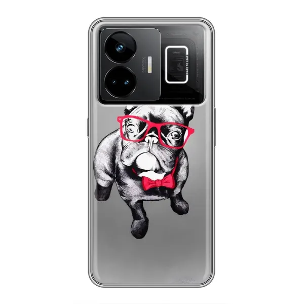 Чохол з малюнком «Бульдог в окулярах» для Realme GT3