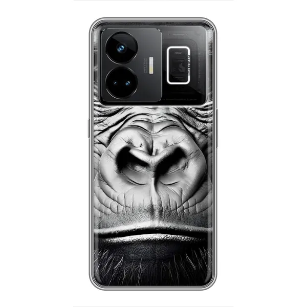 Чехол с рисунком «Черная обезьяна» для Realme GT3 Чехол с рисунком «Черная обезьяна» для Realme GT3