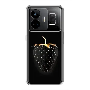 Чохол з зображенням смачної їжі для Realme GT3 (Чорна полуниця)