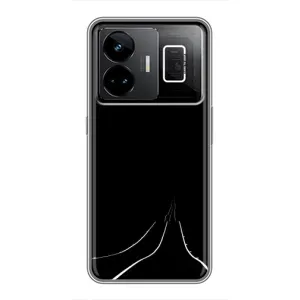 Чехол с картинками на черном фоне для Realme GT3 (Дорога)