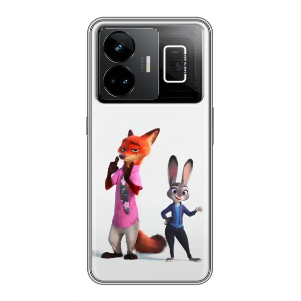 Чехол с рисунком «Джуди и Ник» для Realme GT3 Чехол с рисунком «Джуди и Ник» для Realme GT3