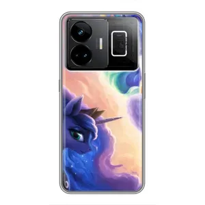 Чехол Unicorn на Realme GT3 (Единорожки на тучках)