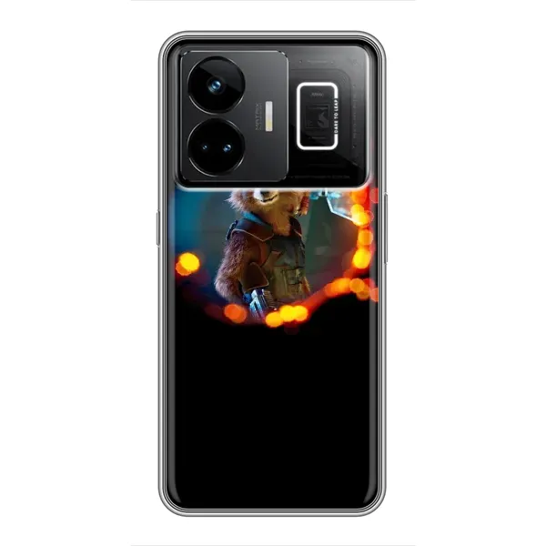 Чехол с рисунком «Енот Ракета» для Realme GT3