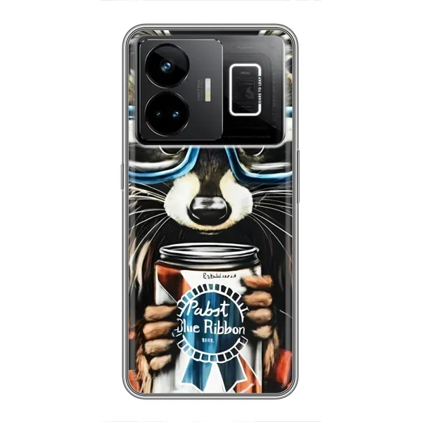 Чехол с рисунком «Енот в очках» для Realme GT3 Чехол с рисунком «Енот в очках» для Realme GT3