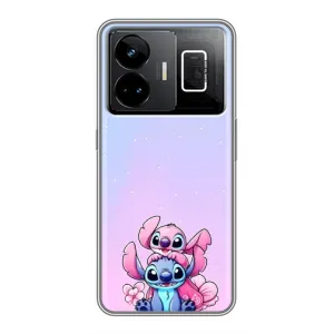Чехол с рисунком Стич для Realme GT3 (Энджл и Стич)