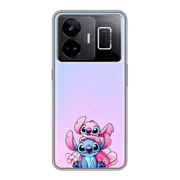 Чехол с рисунком «Энджл и Стич» для Realme GT3 Чехол с рисунком «Энджл и Стич» для Realme GT3