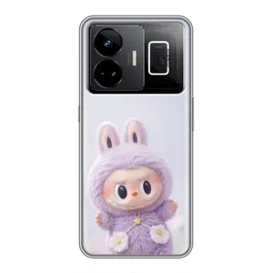 Чохол з принтом Лабубу для Realme GT3 (Фіолетовий Лабубу)
