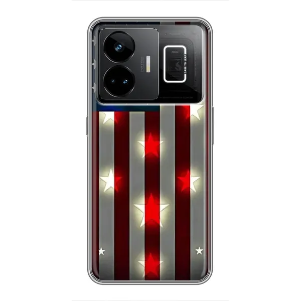 Чехол с рисунком «Флаг США 2» для Realme GT3