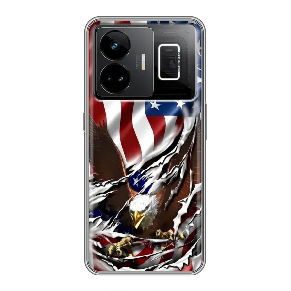 Чехол с рисунком «Флаг USA» для Realme GT3