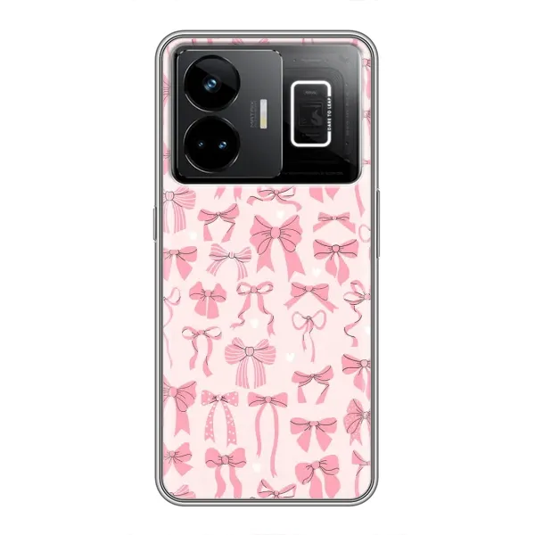 Чехол с рисунком «Фон бантики» для Realme GT3 Чехол с рисунком «Фон бантики» для Realme GT3