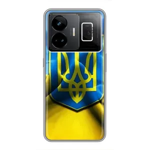 Чохол з картинкою (Патріотичний ГЕРБ) на Realme GT3 (Герб і Прапор України)