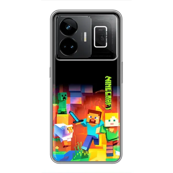 Чехол с рисунком «Герой Майнкрафт» для Realme GT3