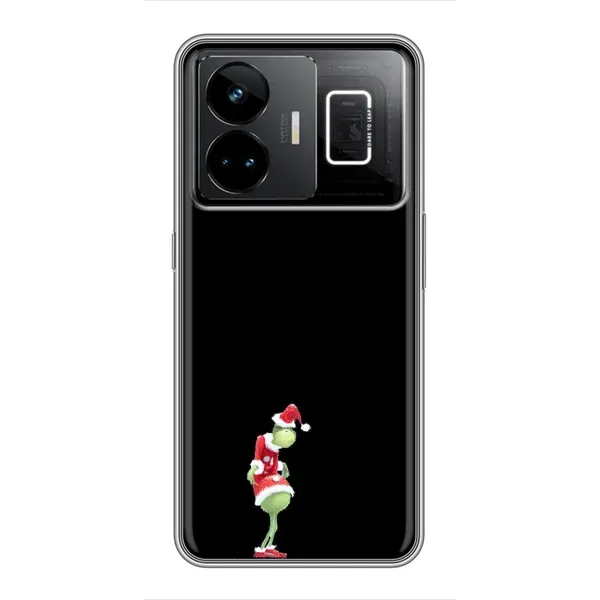 Чехол с рисунком «Гринч на чорном» для Realme GT3 Чехол с рисунком «Гринч на чорном» для Realme GT3