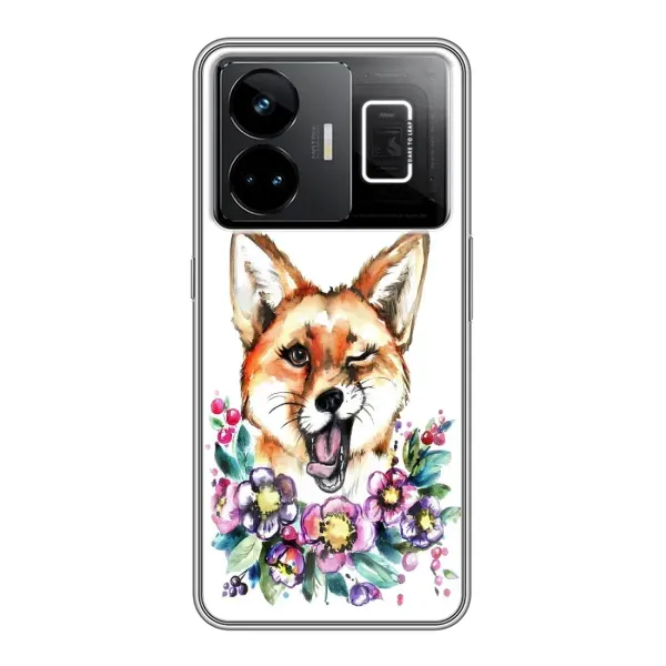 Чехол с рисунком «Хитрая лиса» для Realme GT3 Чехол с рисунком «Хитрая лиса» для Realme GT3