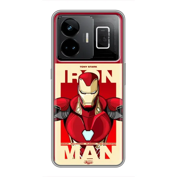 Чехол с рисунком «Iron man» для Realme GT3 Чехол с рисунком «Iron man» для Realme GT3