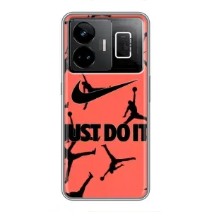 Силіконовый Чохол Nike Air Jordan на Реалмі ГТ3 (Just Do It)