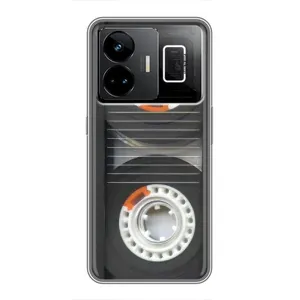 Чехол с Прикольным принтом на Realme GT3 (Кассета магнитофона)