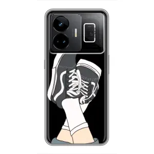 Чехол с Прикольным принтом на Realme GT3 (Кеды)