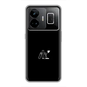 Чехол с картинками на черном фоне для Realme GT3 (Книжки)