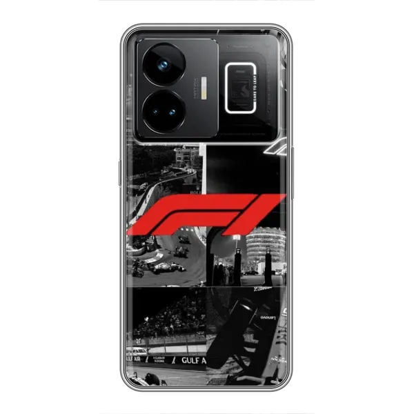 Чехол с рисунком «Коллаж Формула 1» для Realme GT3 Чехол с рисунком «Коллаж Формула 1» для Realme GT3