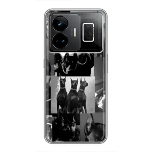 Чехол ДОБЕРМАН для Realme GT3 (Коллаж Доберман)