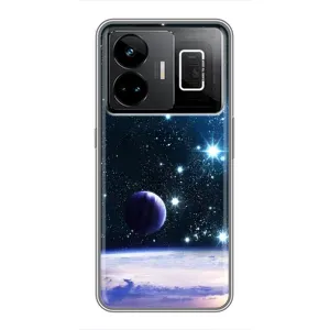 Чехол (ТПУ) с планетами на Realme GT3 (Космический вид)
