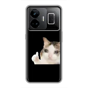 Бампер з принтом Меми для Realme GT3 (Кіт у сльозах)