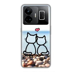 Силіконові Чохли Коханій людині для Realme GT3 (Котейки)
