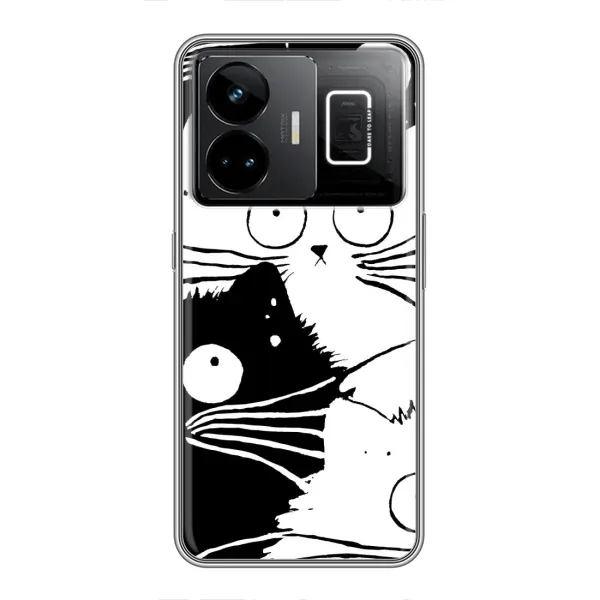 Чехол с рисунком «КОТИКИ» для Realme GT3 Чехол с рисунком «КОТИКИ» для Realme GT3