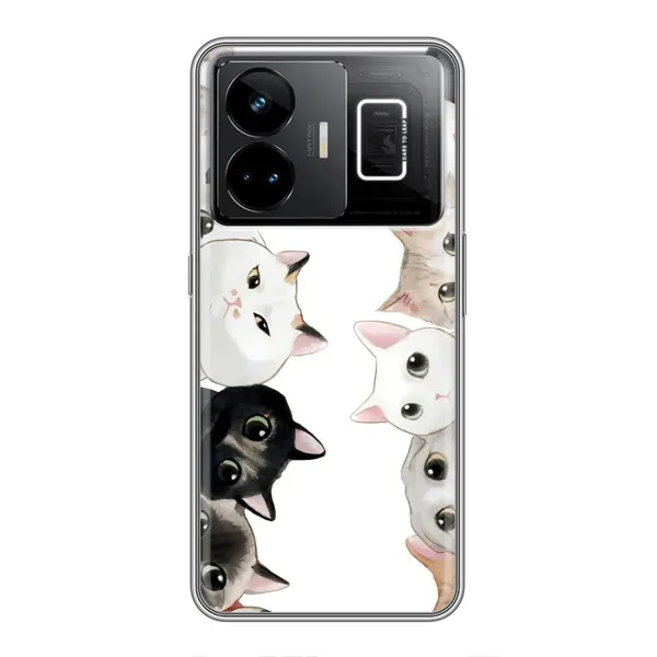 Чехол с рисунком «Коты» для Realme GT3