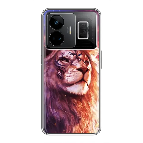 Чехол с рисунком «Красочный ЛЕВ» для Realme GT3 Чехол с рисунком «Красочный ЛЕВ» для Realme GT3