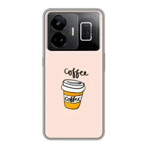Чохол з зображенням смачної їжі для Realme GT3 (Кружка Кави)