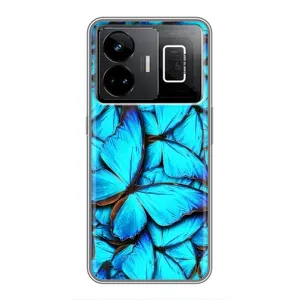 Силиконовый бампер с картинкой животных для Realme GT3 (Крылья бабочек)
