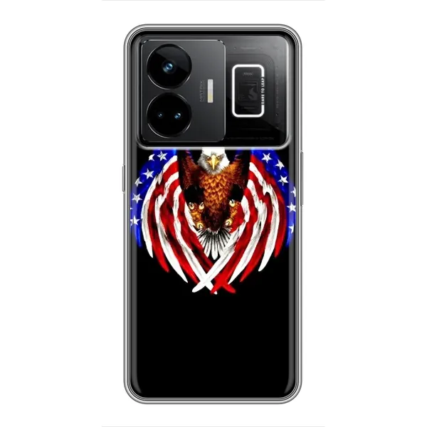 Чехол с рисунком «Крылья США» для Realme GT3