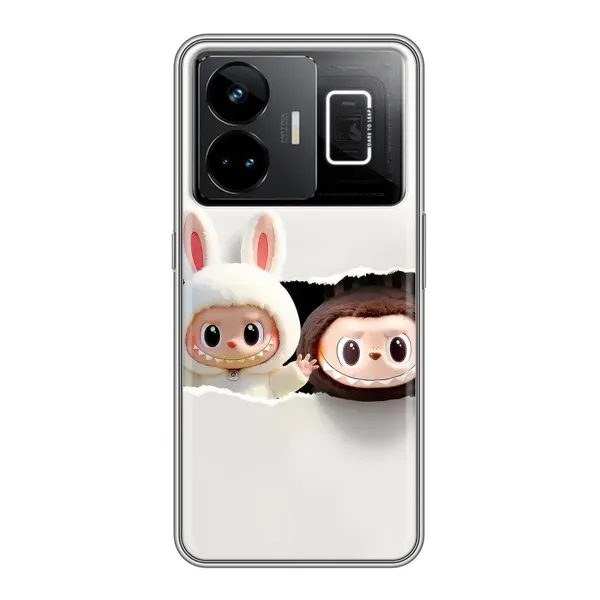 Чехол с рисунком «Фигурки Labubu» для Realme GT3 Чехол с рисунком «Фигурки Labubu» для Realme GT3